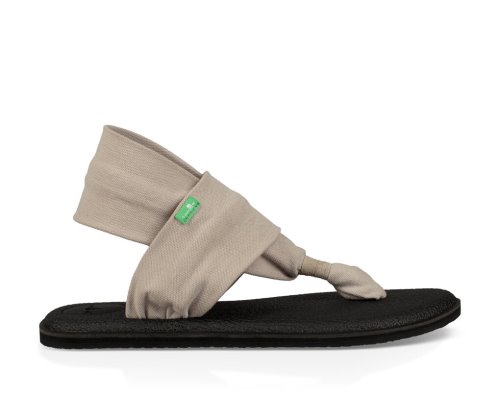 Sanuk Womens Yoga Sling 2 Light Khaki Sandals | TLNSMG023